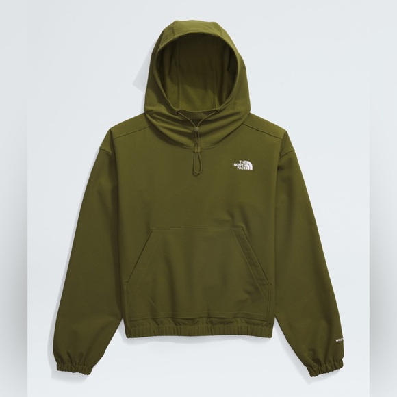 The North Face Willow Stretch windwall pullover hoodie Green Forest olive XL - Picture 12 of 14